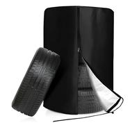 Riisoyu Housse de pneu universelle pour 4 grandes housses de rangement de pneus avec fermeture éclair et cordon de serrage - Housse de protection étanche pour roue de secours - Ø 80 cm x H 115 cm