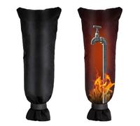 Riisoyu Housse Robinet Extérieur, Protection L'extérieur, 210D Épaisses Protège Couverture Imperméable de Jardin, Housse Gel Epaisse Couvercle Antigel Grand 70 x 38 cm