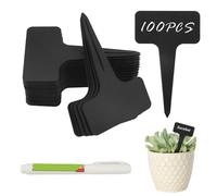 Riisoyu Lot de 100 étiquettes pour plantes, étiquettes de jardin pour pépinière avec un marqueur inclus avec stylo marqueur Idéal pour jardins, vergers ou fermes