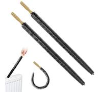 Riisoyu Lot de 2 Brosse pour Radiateur, Brosse de Nettoyage avec Manche en Bois Long et Flexible Brosse de radiateur avec Poils de Chèvre pour Radiateur 75 cm Longue et Flexible