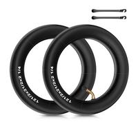 Riisoyu Lot de 2 Chambre à Air, 12 1/2"x 2 1/4" Chambres à Air Renforcée avec Valve coudée 45° Compatible Pneu Gonflable pour Trottinette Vélo Pliable Poussette