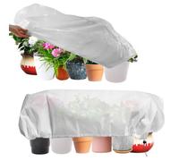 Riisoyu Lot de 2 Housse Hivernage Plante, Voile d’Hivernage Housse de Protection Voile Hivernage Housse d'hivernage Bâche Protection Arbustes Couverture Housses de Protection Tissu 100x40x45cm 70g/m²