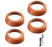 Riisoyu Lot de 4 Manchons de Piston en Cuir pour Pompe à Bras Type 75 - Joint d'Étanchéité de Remplacement 52mm ID x 20mm H pour Pompe de Jardin et Pompe Manuelle (Kit de Pièces)