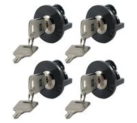 Riisoyu Lot de 4 Verrous de prise électrique, Serrure de prise avec 4 clés Protection Contre Le vol d'énergie Cache prise electrique pour utilisation intérieur, buanderies et coffrets électriques