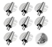 Riisoyu Lot de 8 pieds presseurs pour ourlet roulé, accessoires pour machine à coudre - Pour une large gamme de machines à coudre (3 à 10 mm)