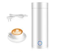 Riisoyu Mini Bouilloire Electrique de Voyage, 3 en 1 Mini Bouilloire 400 ml Bouilloire Electrique Portable Bouilloire de voyage Inoxydable pour Thé, Lait, Café, Blanc Rx-Easy-kettle