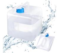 Riisoyu Réservoir d'eau Pliable, 10L Bidon d'eau Pliant avec Robinet sans BPA Portable Stockage d'eau de Camping pour Barbecue Camping Randonnée Escalade Pique-Nique ou urgences