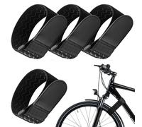 Riisoyu Sangles Elastiques, Lot de 4 bandes Élastiques 85x5cm Sangles Scratch Résistantes avec Fermetures Réutilisables pour Vélos, Équipements d'Entraînement, Sacs, Câbles et Plus