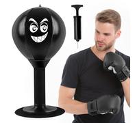 Riisoyu Table de punching ball de bureau avec ventouse - Sac de frappe résistant - Mini sac de frappe pour activité à la maison et au bureau pour soulager le stress