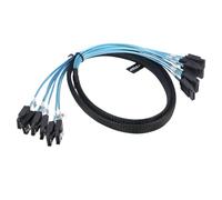 RIITOP Câble SATA 3.0 6 Gbit/s, câble de données SATA III 7 broches droit avec loquet de verrouillage pour disque dur multidisque dur/SSD dans RAID/NAS/serveur [1,9 m, 6 ensembles]