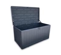 Rijoka Boîte de rangement - Coffre de jardin - 400L - 128 x 65 x 64 cm - Taupe