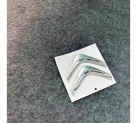 RIKCAT Auto Emblème du Logo Badge pour Citroen Jumpy 2012 2013 2014 2015,Capot Avant Arrière Emblème Autocollant Ornements Emblème Accessoires de Voiture,Silver