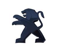 RIKCAT Auto Emblème du Logo Badge pour Peugeot 208 2019-2023,Capot Avant Arrière Emblème Autocollant Ornements Emblème Accessoires de Voiture,S-Black