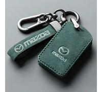 RIKCAT Auto Housse Étui en Cuir pour Clé Coque pour Mazda CX-30 2019-2023, Coque de clé de Voiture Porte-clés de Voiture Portable Cas Étui Coque Clé de Protection Cover,A