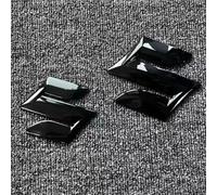 RIKCAT Emblème Auto Logo Badge pour Suzuki Swift, Capot Avant Arrière, Noir, ABS, Plastique, Emblème de Voiture, Voiture, Noir