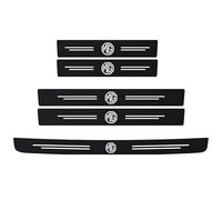 RIKCAT Protection Seuil de Porte de Voiture pour MG MG3, Autocollant de Seuil en Fibre de Carbone Anti-Rayure Plinthes pour Auto Pédale Accessoires Décoratif,5PCS