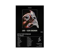 RIKCAT Weeknd Poster After Hours (Live At Sofi Stadium) - Couverture de l'album sur toile - Décoration de chambre à coucher, bureau, chambre - Cadeau sans cadre - 30 x 45 cm