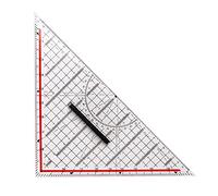 RIKEL 30 CM Dessin Triangle RèGle Multifonction Dessin RèGle avec PoignéE Rapporteur RèGle de Mesure Papeterie