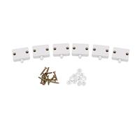 RIKEL 6 PièCes SéRies Interrupteur à LED de Porte pour éClairage de Placard, Interrupteurs de Lampe éLectrique D'Armoire Normalement FerméS, pour Armoire de -Manger Blanche