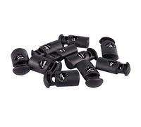 RIKEL DiamèTre 8 Mm Trou, Cordon Cordon Cordons D'ArrêT Mousqueton, Noir, 10 Pcs