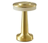 RIKEL Tactile LED Lampe de Table Rechargeable Table à Manger HôTel Bar Lampe de Table ExtéRieure Petite Lampe de Nuit Lampe de Table DéCorative, Or