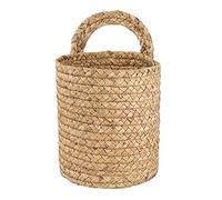 RIKEL Tenture Murale Rotin Panier Planteur IntéRieur ExtéRieur Suspendu Corde Plante Pot Panier DéCor, Panier de Pot de Fleurs Suspendu S