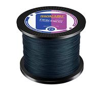 RIKIMARU Ligne de pêche tressée résistante à l'abrasion Zéro étirement et Faible mémoire de Forme Diamètre Extra Fin Gris foncé 300 m 68 kg