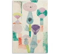 Rikin Liuff Affichage de la fleur de chardon par Paul Klee Affiche Art mural abstrait Paul Klee Impressions sur toile Peinture vintage pour décoration murale Photo 40x55cm Sans cadre