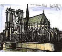 Rikin Liuff Bernard Buffet Impressions Notre Dame Toile Peinture Bernard Buffet Bernard Buffet Affiche Abstrait Art Mural Image Esthétique Pour La Maison Décoration Murale 40x55cm Sans Cadre