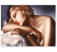 Rikin Liuff L’affiche de Sleeper de Tamara de Lempicka Peinture sur toile Tamara de Lempicka Estampes Peinture murale esthétique pour la maison Décoration de 40x50 cm sans cadre