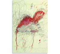 Rikin Liuff Leda et le Cygne par Cy Twombly Affiche Cy, toile Cy Twombly, peinture de mode, peinture abstraite pour la décoration intérieure, tableau 40x55cmx1 non encadré