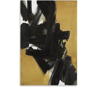 Rikin Liuff Pierre Soulages Affiche Abstrait Pierre Soulages Art Mural Pierre Soulages Impressions Pierre Soulages Peinture sur toile Maison Art mural Décor 40x65cm Sans cadre