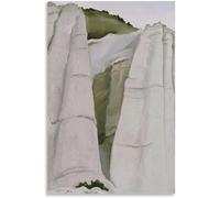 Rikin Liuff The White Place de Georgia O’Keeffe Peinture sur toile abstraite Art mural Affiche et gravures de Georgia O’Keeffe pour décoration de bureau 40x70cm Sans cadre