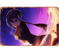 Rikka Takanashi Love Chunibyo & Other Delusions Anime Poster Décoration murale rétro en métal Plaque en métal 20,3 x 30,5 cm