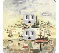 Rikki Knight 3149 Outlet Walter Gramatte Art At the Canal Design Outlet Plate