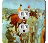 Rikki Knight 3349 Outlet Plaque de sortie design Jean Louis Forain Art At The Races