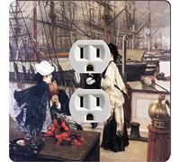 Rikki Knight 3687 Outlet Plaque de sortie Motif James Tissot Art Le Capitaine et Sa Fille