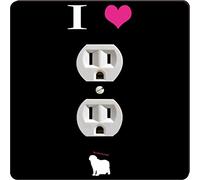 Rikki Knight Outlet 41464 Plaque de sortie I Love My Saint Bernard Dog