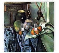 Rikki Knight Paul Cezzane 3135 Plaque d'interrupteur Motif nature morte avec aubergine