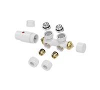 Riko Ensemble bloc inférieur thermostatique coudé gauche/droite blanc brillant 43.3575