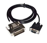 RIKYJIC Câble de données DB25 25 broches mâle vers DB9 9 broches mâle RS232 pour Mitsubishi GT11/GT15 écran tactile connectant FX2/FX2C/A/QnA Series PLC câble GT01-C30R4-25P (1,8 mètre)