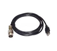 RIKYJIC Câble de données USB mâle vers DIN 9 broches DIN9 mâle pour Thrustmaster TH8A TSSH MOD + câble en ligne informatisé de frein à main (2 mètres)