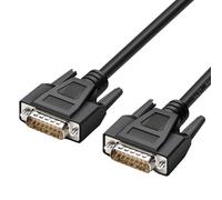 RIKYJIC Câble d'extension série DB15 de qualité industrielle pour machines de gravure CNC (coque en plastique M-M, 1 mètre)