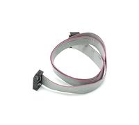 RIKYJIC FC-14P Câble JTAG 14 broches double tête 2,54 mm Programmation AVR IDC Ruban plat gris (1 m)