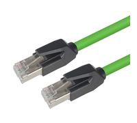 RIKYJIC Industrial Profinet Câble Ethernet Cat6A blindé, chaîne de traînée flexible, pré-fabriqué pour servo et EtherCAT (Cat6e vert clair, 25 m)
