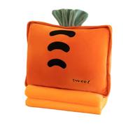Rikyo Ensemble Couverture et Oreiller de Voyage en Peluche de 15" Fruits, Ensemble 3 en 1 avec Oreiller à Serrer en Peluche Doux et Couverture Réchauffante pour les Mains, Idéal pour les Enfants en