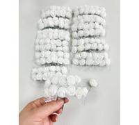 Rikyo Lot de 144 mini têtes de roses artificielles et tige souple, 25 mm en polyéthylène pour bricolage, mariage, pinces à cheveux, dessus de gâteau, boutonnière de poignet, couronne de bracelet