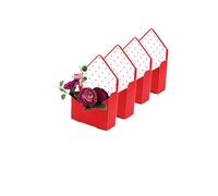 Rikyo Lot de 5 boîtes de fleurs rouges pour fleurs