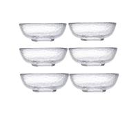 Rikyo Lot de 6 tasses à thé en verre résistant à la chaleur, mini tasses à expresso, service à thé kung fu, petite tasse à thé chinoise, 50 ml, sans poignées, tasse à thé japonaise faite à la main