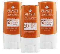 Rilastil Sun System Stick Solaire Transparent Zones Sensibles SPF50+ 3x8,5 g